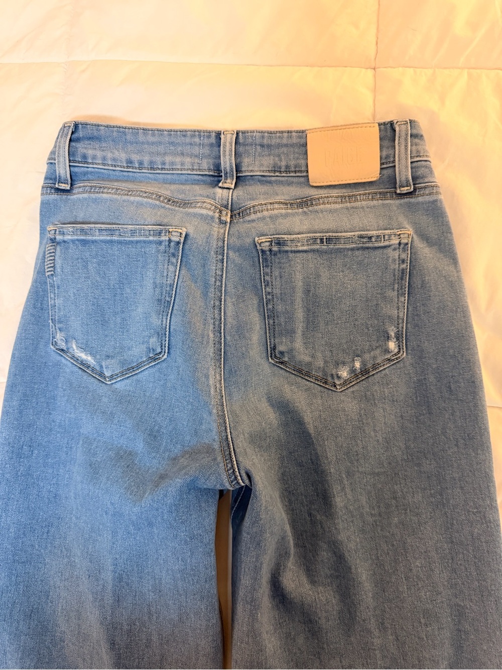 PAIGE High Rise Wide Leg Jeans, Size 27 - Picture 4 of 4